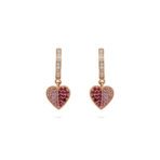 Dangling Heart Earrings