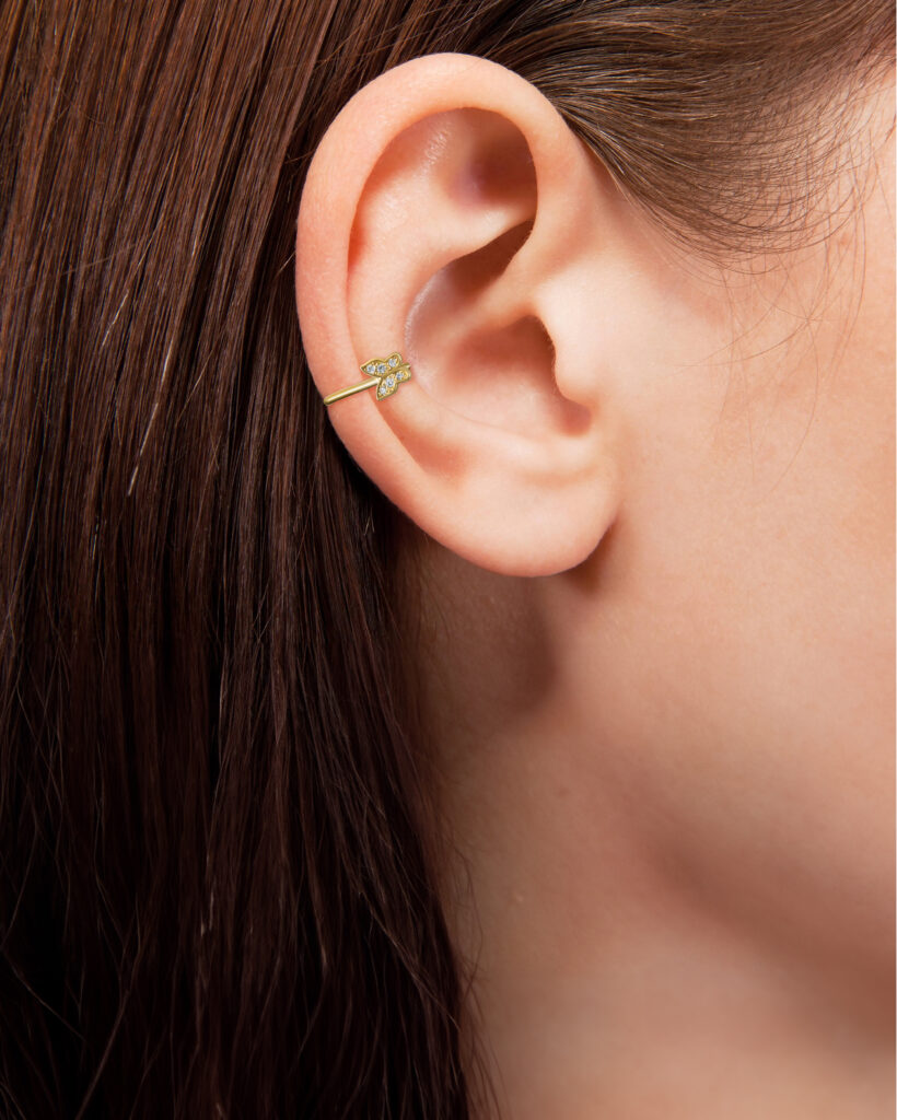Premium butterfly cuff earrings