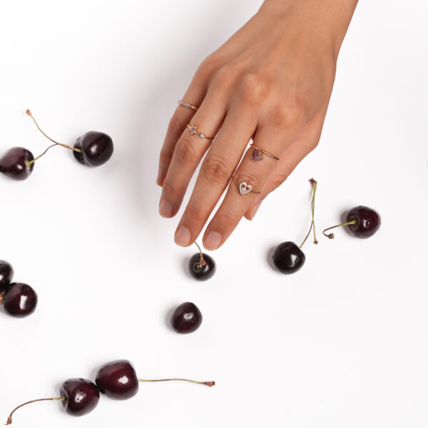 Luxury shooting star ring