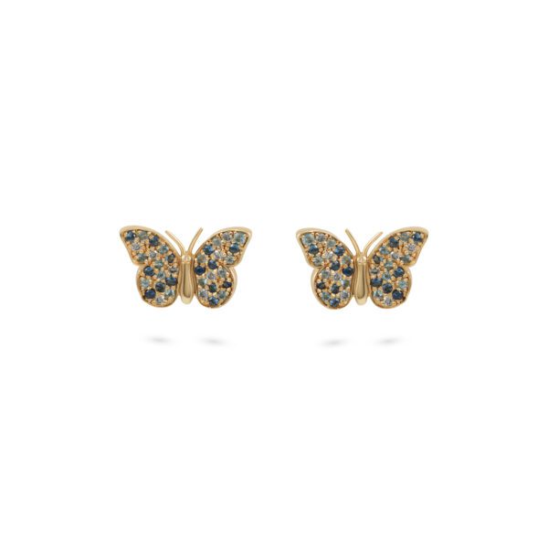 Pair Flying Butterfly Stud